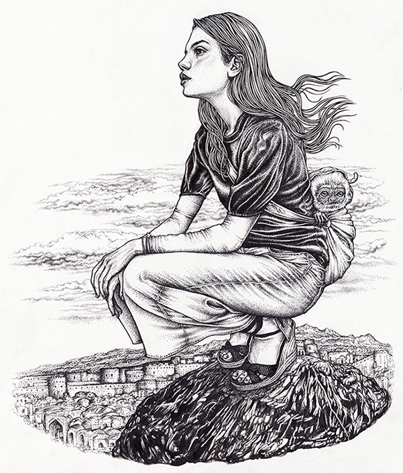 Yanaila & Miho original drawing (SOLD)